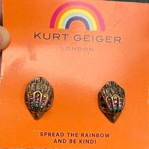Kurt Geiger Bronze and Multicolor Stud Earrings